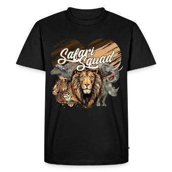Safari Squad and Adventure Safari World Wildlife - Men's Premium Organic T-Shirt - black - Front - Nico (187cm)