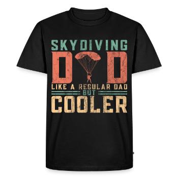 Skydiving Dad Like A Regular Dad But Cooler - T-shirt Premium bio Homme - noir - Devant - Nico (187cm)