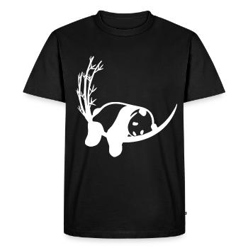 Panda Bambou Chilling - T-shirt Premium bio Homme - noir - Devant - Nico (187cm)