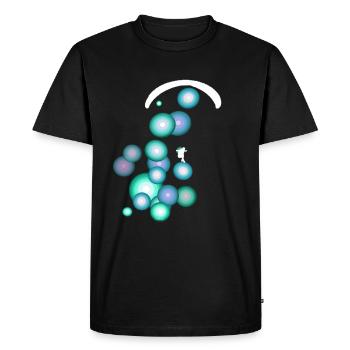 Parapente parapente montagnes deltaplane - T-shirt Premium bio Homme - noir - Devant - Nico (187cm)
