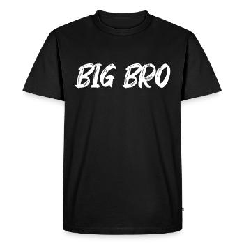 Big Bro Big brother - T-shirt Premium bio Homme - noir - Devant - Nico (187cm)