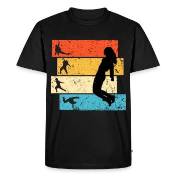 Dancer Breakdancer Hiphop Woman - Men's Premium Organic T-Shirt - black - Front - Nico (187cm)