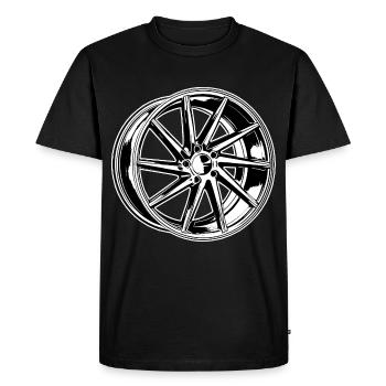 Jdm / Tuning / Turbocompresseur / Jantes / Chiptuning - T-shirt Premium bio Homme - noir - Devant - Nico (187cm)