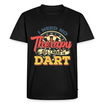 Cadeau de l'équipe de joueur de thérapie drôle - T-shirt Premium bio Homme - noir - Devant - Nico (187cm)