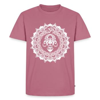 PsyEvolution - Balance Shirt - Men's Premium Organic T-Shirt - mauve - Front - Nico (187cm)