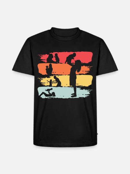 Mama Retro - Men's Premium Organic T-Shirt - black