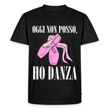 Aujourd’hui, je ne peux pas, j’ai de la danse : pour les danseurs - T-shirt Premium bio Homme - noir - Devant - Nico (187cm)