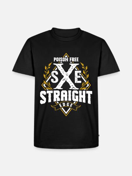 Straight Edge Végétalien, Anti-drogue, Punk - T-shirt Premium bio Homme - noir