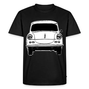 East Germany Car Trabi Retro Vintage Car - Men's Premium Organic T-Shirt - black - Front - Nico (187cm)