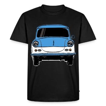 East Germany Car Trabi Retro Vintage Car - Men's Premium Organic T-Shirt - black - Front - Nico (187cm)