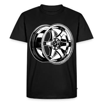 If one day the speed kills me.. / Paul Walker JDM - T-shirt Premium bio Homme - noir - Devant - Nico (187cm)
