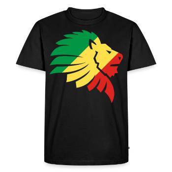 Drapeau Congo Afrique Brazzaville Zaïre Cadeau - T-shirt Premium bio Homme - noir - Devant - Nico (187cm)