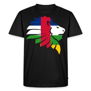 Central African Republic Flag Sango Gift - Men's Premium Organic T-Shirt - black - Front - Nico (187cm)