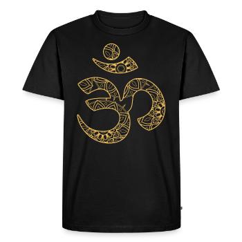 Om - T-shirt Premium bio Homme - noir - Devant - Nico (187cm)