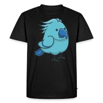 Perroquet Animal Cadeau Oiseau Cockatiel - T-shirt Premium bio Homme - noir - Devant - Nico (187cm)