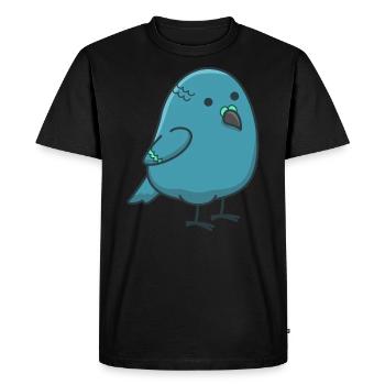Perroquet perroquet perruche animalier cadeau Kawaii - T-shirt Premium bio Homme - noir - Devant - Nico (187cm)