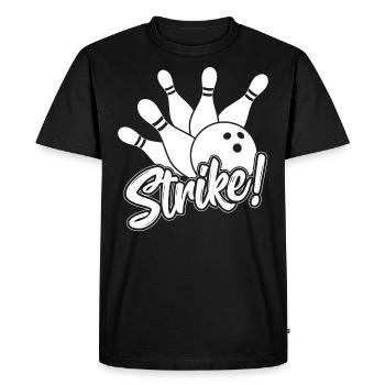 Bowling Bowler cone ball cadeau équipe sportive - T-shirt Premium bio Homme - noir - Devant - Nico (187cm)
