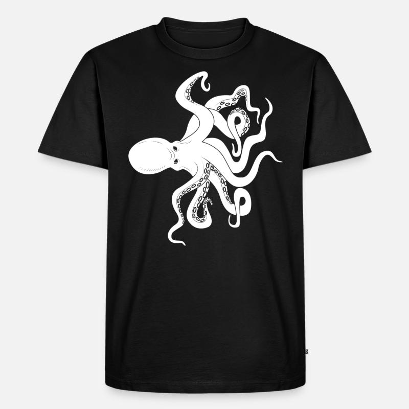 Blæksprutte blæksprutter - Herre Premium økologisk T-shirt - sort