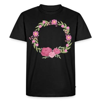 Fleuriste cadeau de couronne de fleurs fleuriste fête des mères - T-shirt Premium bio Homme - noir - Devant - Nico (187cm)