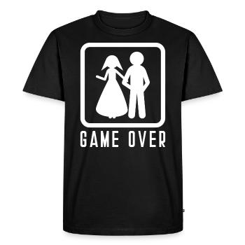 Hochzeit Paar Junggeselle Junggesellin Geschenk - Männer Premium Bio T-Shirt - Schwarz - Vorne - Nico (187cm)