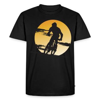 Mountainbiker Mountain Bike Bicycle Gift Sport - T-shirt Premium bio Homme - noir - Devant - Nico (187cm)