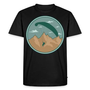 Paragliding pilot paragliding gift aviator - Men's Premium Organic T-Shirt - black - Front - Nico (187cm)