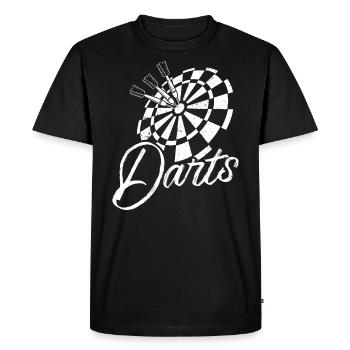 Darts Dart Slice Dart Dart Joueur Cadeau - T-shirt Premium bio Homme - noir - Devant - Nico (187cm)