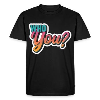 Comic cartoon speech bubble pop art gift retro - Men's Premium Organic T-Shirt - black - Front - Nico (187cm)
