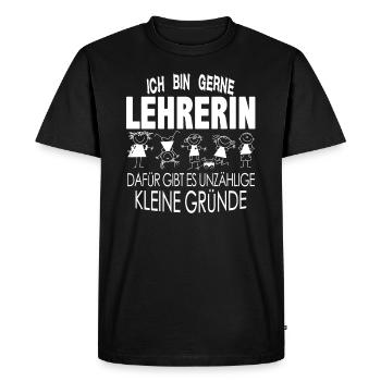 I'M LIKE TEACHER - Men's Premium Organic T-Shirt - black - Front - Nico (187cm)