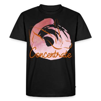 Pilates - T-shirt Premium bio Homme - noir - Devant - Nico (187cm)
