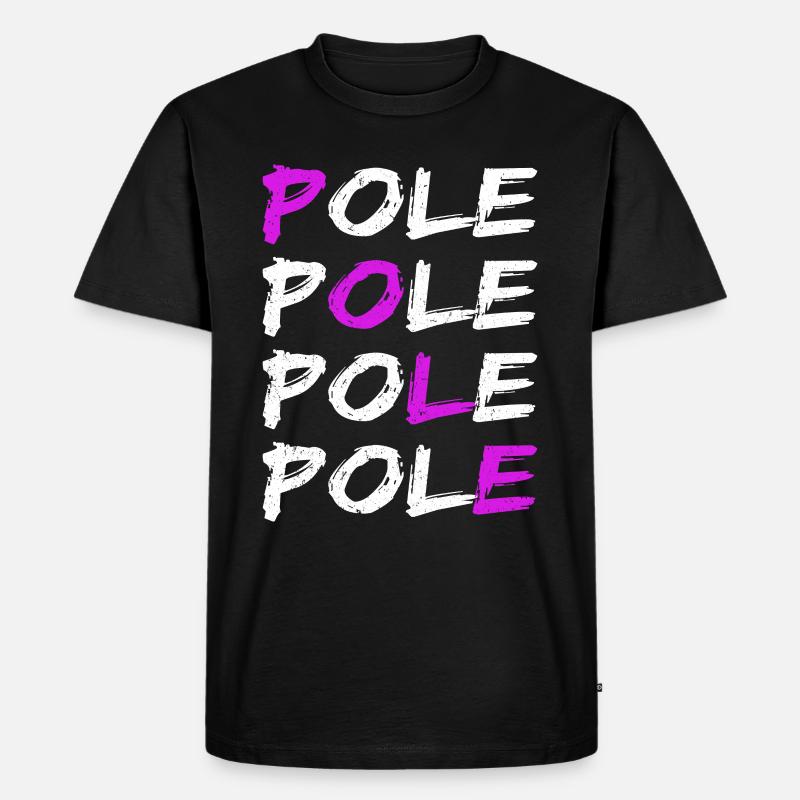 Pole Dance - Männer Premium Bio T-Shirt - Schwarz