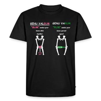 Cadeau de physiothérapeute - T-shirt Premium bio Homme - noir - Devant - Nico (187cm)