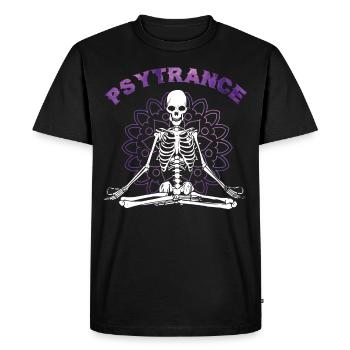 Psytrance Goa - T-shirt Premium bio Homme - noir - Devant - Nico (187cm)