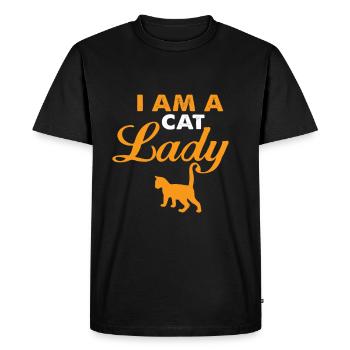 Cadeau du propriétaire du chat - T-shirt Premium bio Homme - noir - Devant - Nico (187cm)