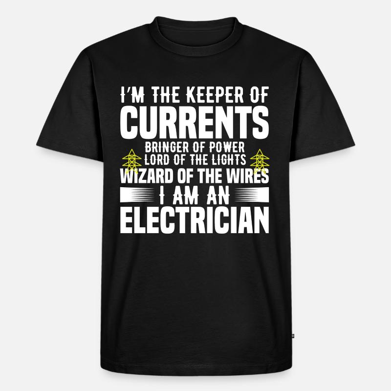 Elektriker Geschenk - Männer Premium Bio T-Shirt - Schwarz