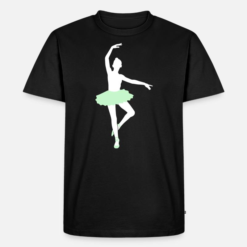Ballett - Männer Premium Bio T-Shirt - Schwarz