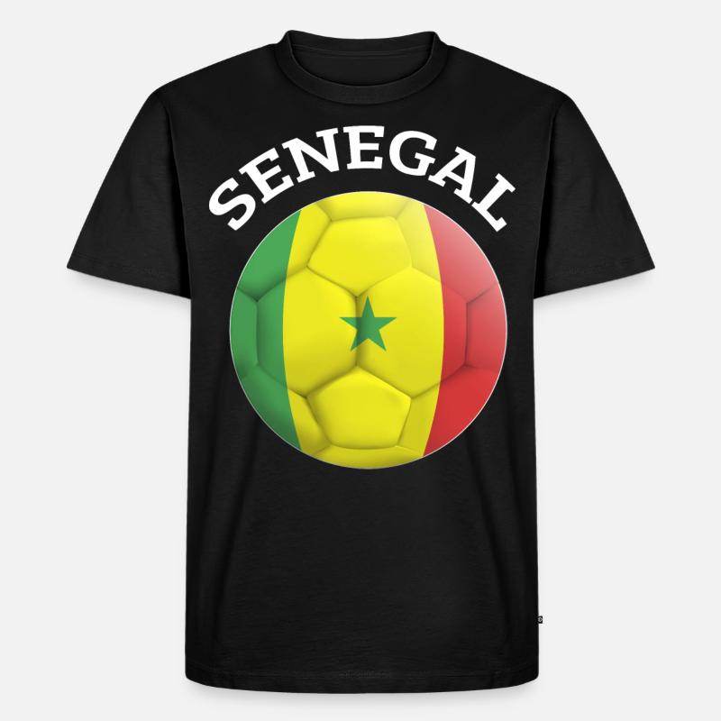 Senegal Afrika Geschenkidee - Männer Premium Bio T-Shirt - Schwarz