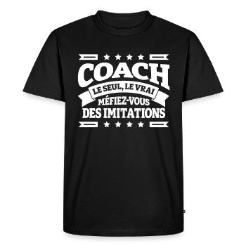 COACH LE SEUL LE VRAI - T-shirt Premium bio Homme - noir - Devant - Nico (187cm)