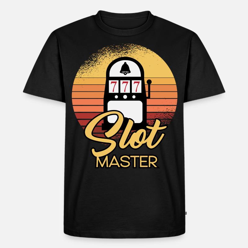 Slot Machine Master - Männer Premium Bio T-Shirt - Schwarz