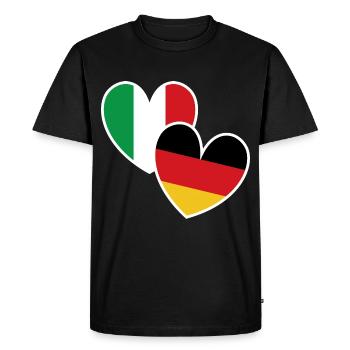 Italie - T-shirt Premium bio Homme - noir - Devant - Nico (187cm)