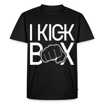 I Kickboxing Kickboxing Kickboxing Kickboxing Kickboxing - Men's Premium Organic T-Shirt - black - Front - Nico (187cm)