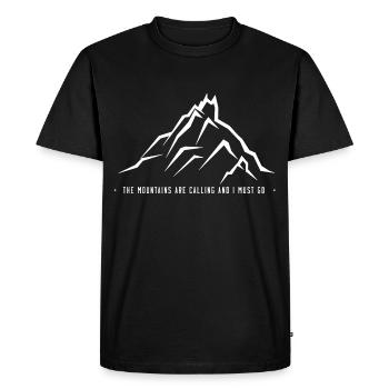 Mountains Alps Mountaineering - Men's Premium Organic T-Shirt - black - Front - Nico (187cm)