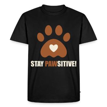 Stay paw friendly! Veterinarian Veterinary Medicine - Men's Premium Organic T-Shirt - black - Front - Nico (187cm)