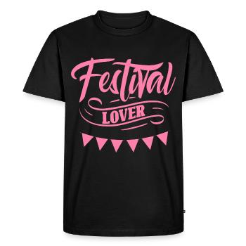 Festival lovers Festival-goers Festivals Music - Men's Premium Organic T-Shirt - black - Front - Nico (187cm)