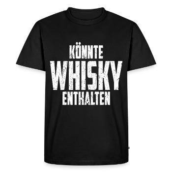 Whisky lustig - Männer Premium Bio T-Shirt - Schwarz - Vorne - Nico (187cm)