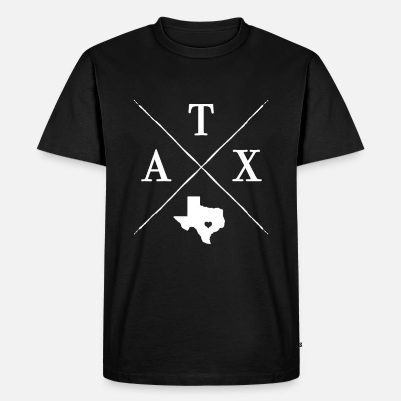 Austin Texas - Männer Premium Bio T-Shirt - Schwarz