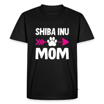 Shiba Inu Maman - T-shirt Premium bio Homme - noir - Devant - Nico (187cm)