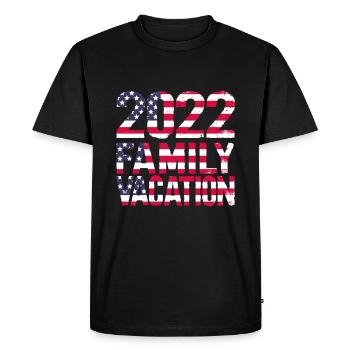 Famille - T-shirt Premium bio Homme - noir - Devant - Nico (187cm)
