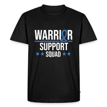 Escouade de soutien au cancer du sein Rose - T-shirt Premium bio Homme - noir - Devant - Nico (187cm)