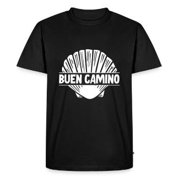 Buen Camino de Santiago de Compostela - T-shirt Premium bio Homme - noir - Devant - Nico (187cm)